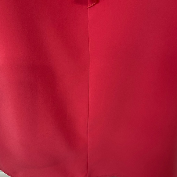 EUC Women’s Hot Pink Ruffled Sleeveless Polyester Dress by Brenda’s Medium - Picture 4 of 8